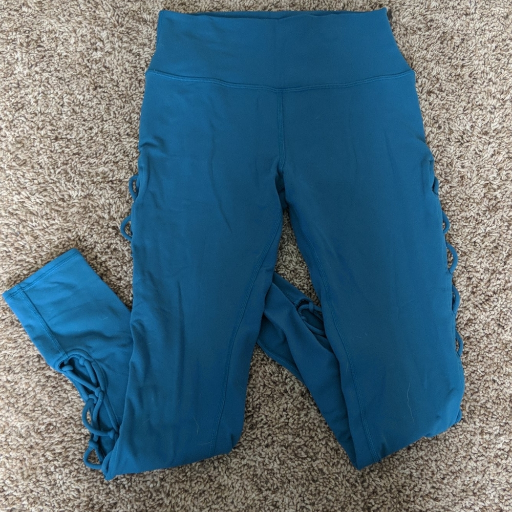 Turquoise Alo Yoga Leggings